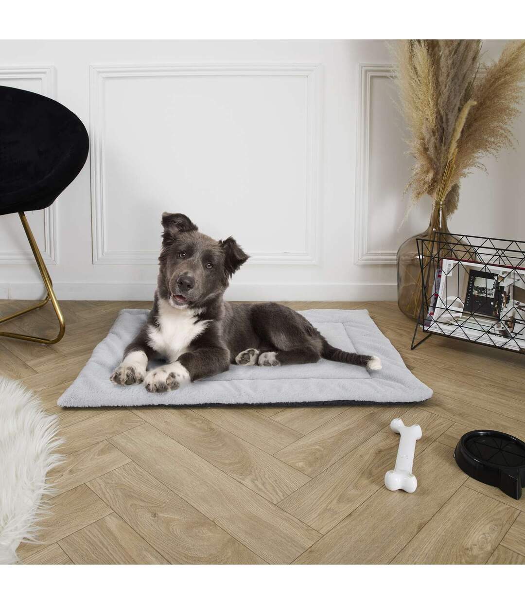 Tapis doux Jazz pour chien et chat - Gris-2