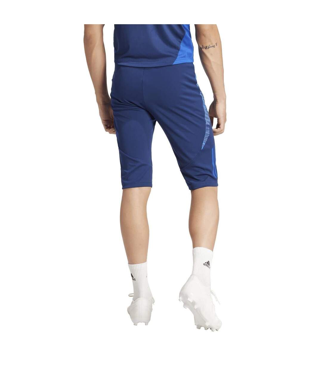 Mens Tiro 24 Football Shorts Navy Blue Adidas-2