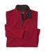 Pack of 3 Men's Outdoor Microfleece Jumpers - Black Blue Red-5