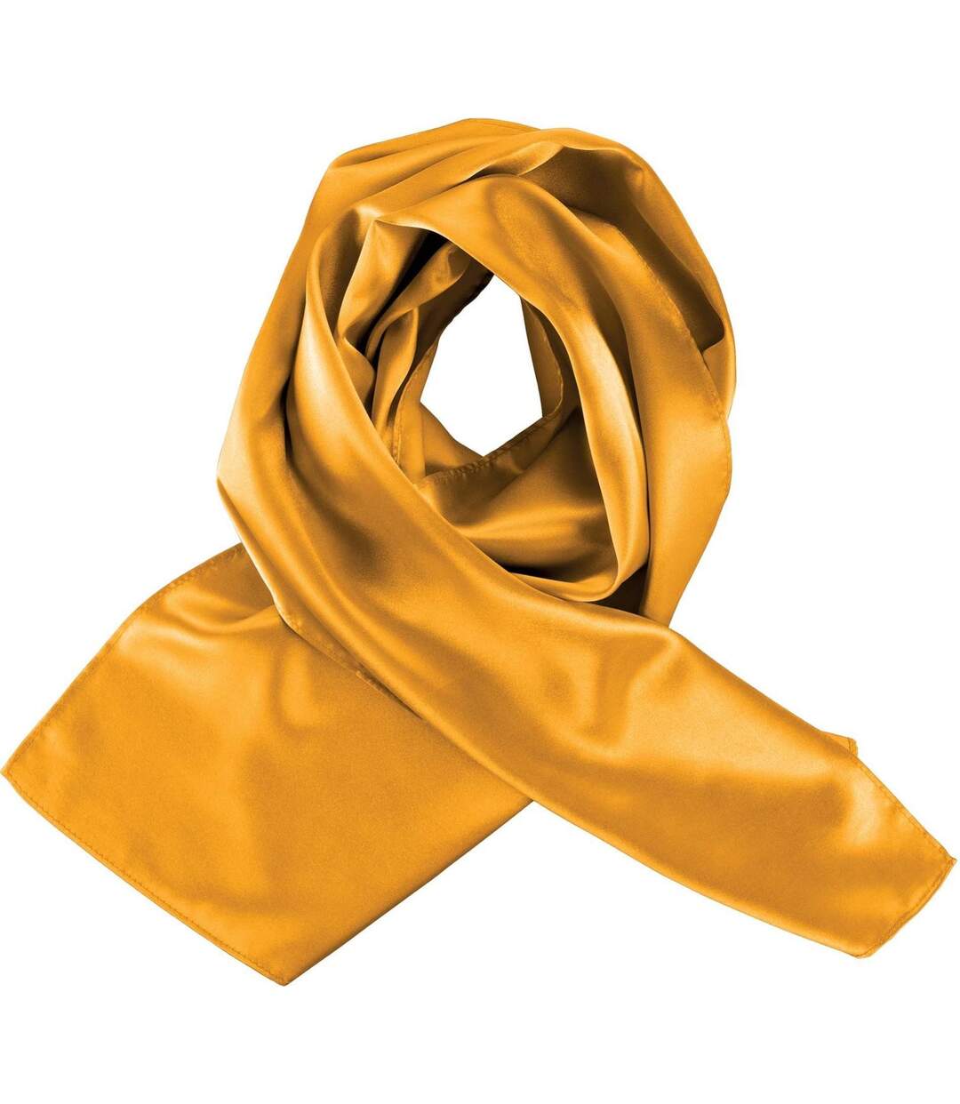 Foulard femme satiné - K861 - jaune-2