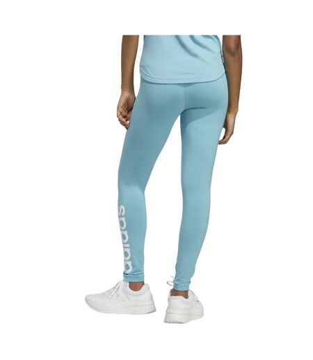 Legging Essentials Femme Bleu Ciel Blanc Adidas