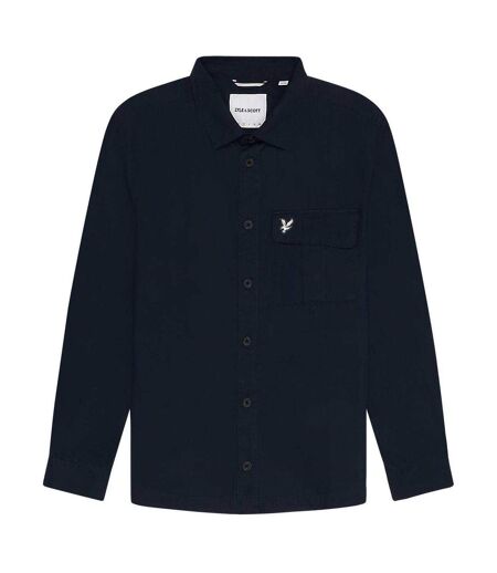 Surchemise Unie Manches Longues Homme Bleu Nuit Lyle & Scott