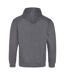 Awdis Varsity Hooded Sweatshirt / Hoodie (Charcoal/ Burgundy) - UTRW165