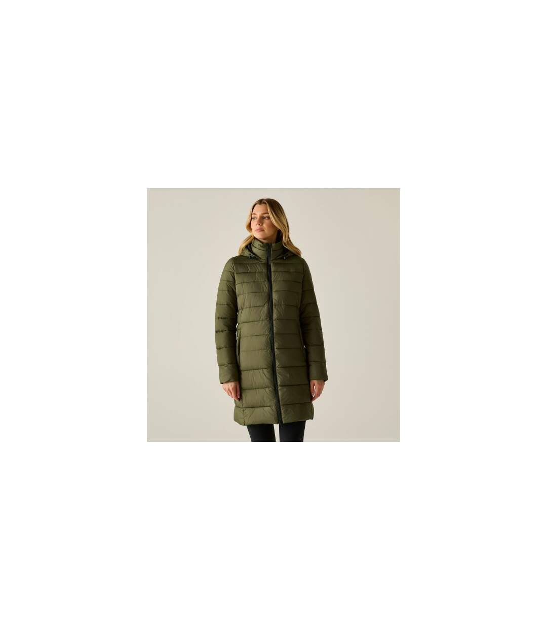Womens/ladies Amara Padded Jacket Olive Night Black Regatta-1
