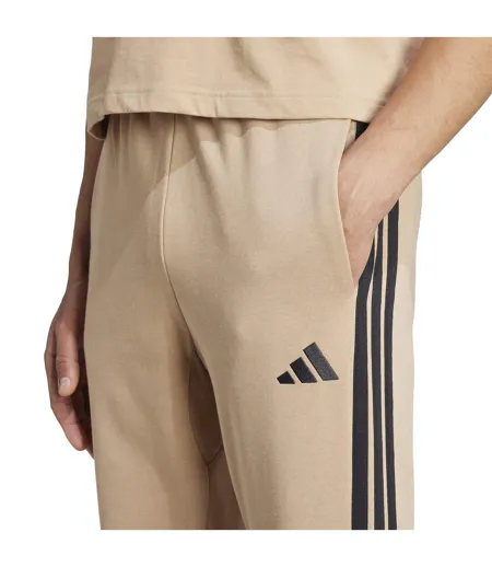 Mens Essentials Stripe Tapered Joggers Navy White Adidas