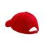 Casquette 100% coton épais adulte unisexe rouge Beechfield