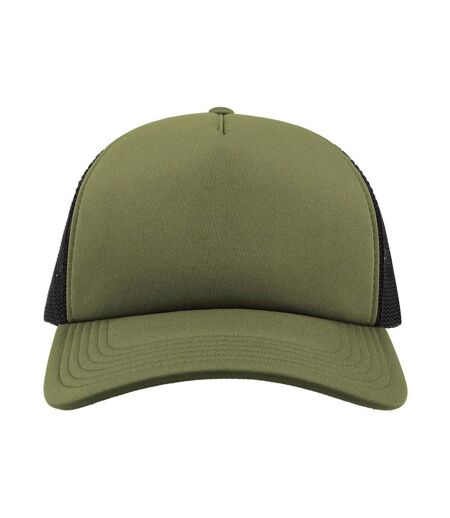 Lot de 2  casquettes rapper adulte olive / noir Atlantis