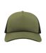 Lot de 2  casquettes rapper adulte olive / noir Atlantis