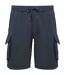 Mens French Terry Washed Cargo Shorts Washed Navy Native Spirit-1
