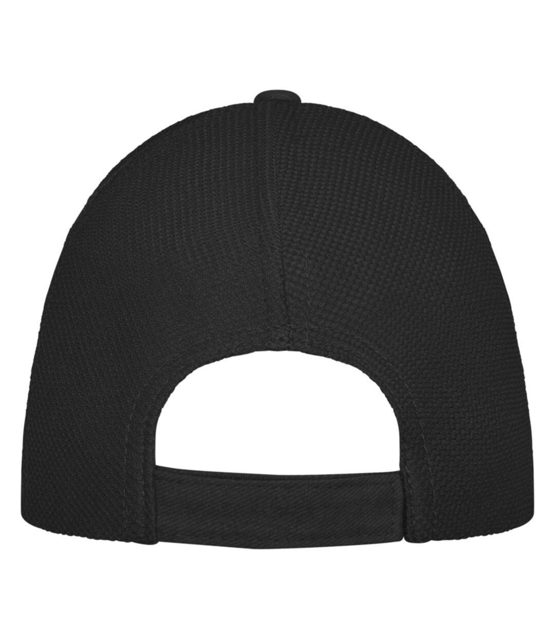 Unisex adult drake 6 panel trucker cap solid black Elevate-2