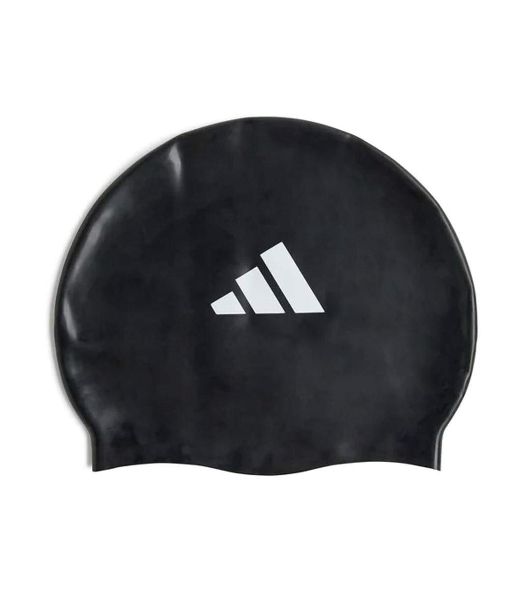 Bonnet de bain  noir adidas kids 3 bandes-1
