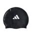 Bonnet de bain  noir adidas kids 3 bandes-1