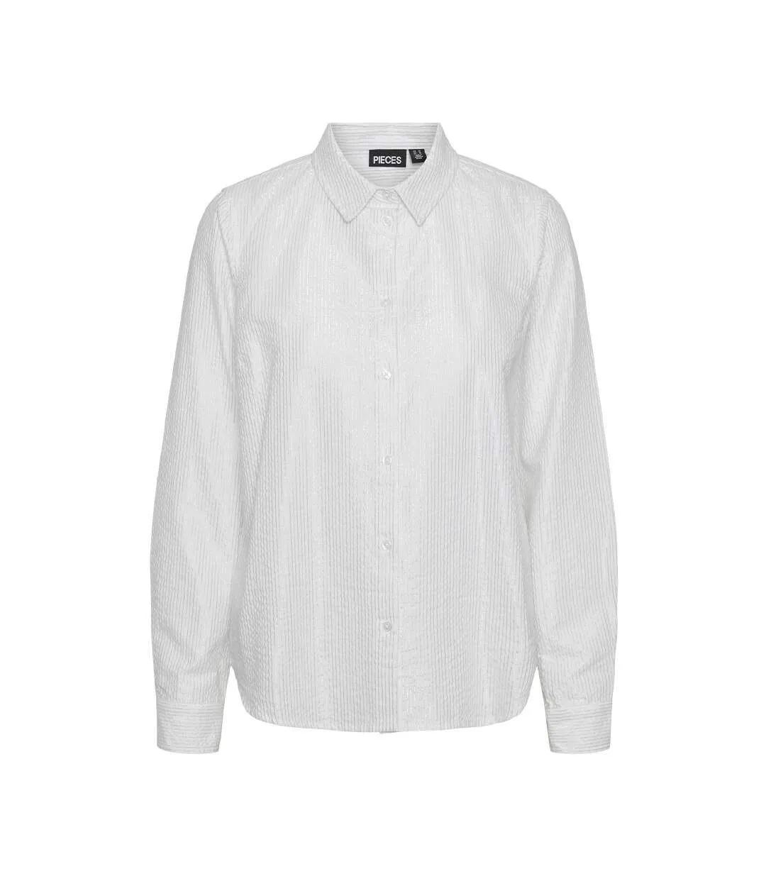Chemise blanche/argenté femme pieces cirene-1