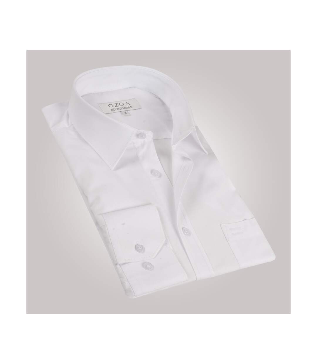 Chemise Homme Blanche Avec Poche Poitrine Chemise Non Cintree Atlas For Men