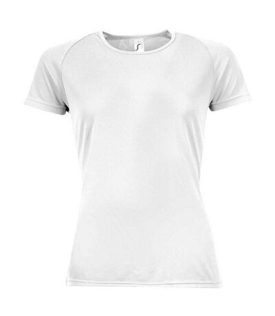 T-shirt Sporty Femme Blanc SOLS