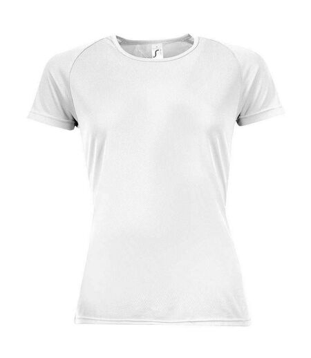 T-shirt Sporty Femme Blanc SOLS