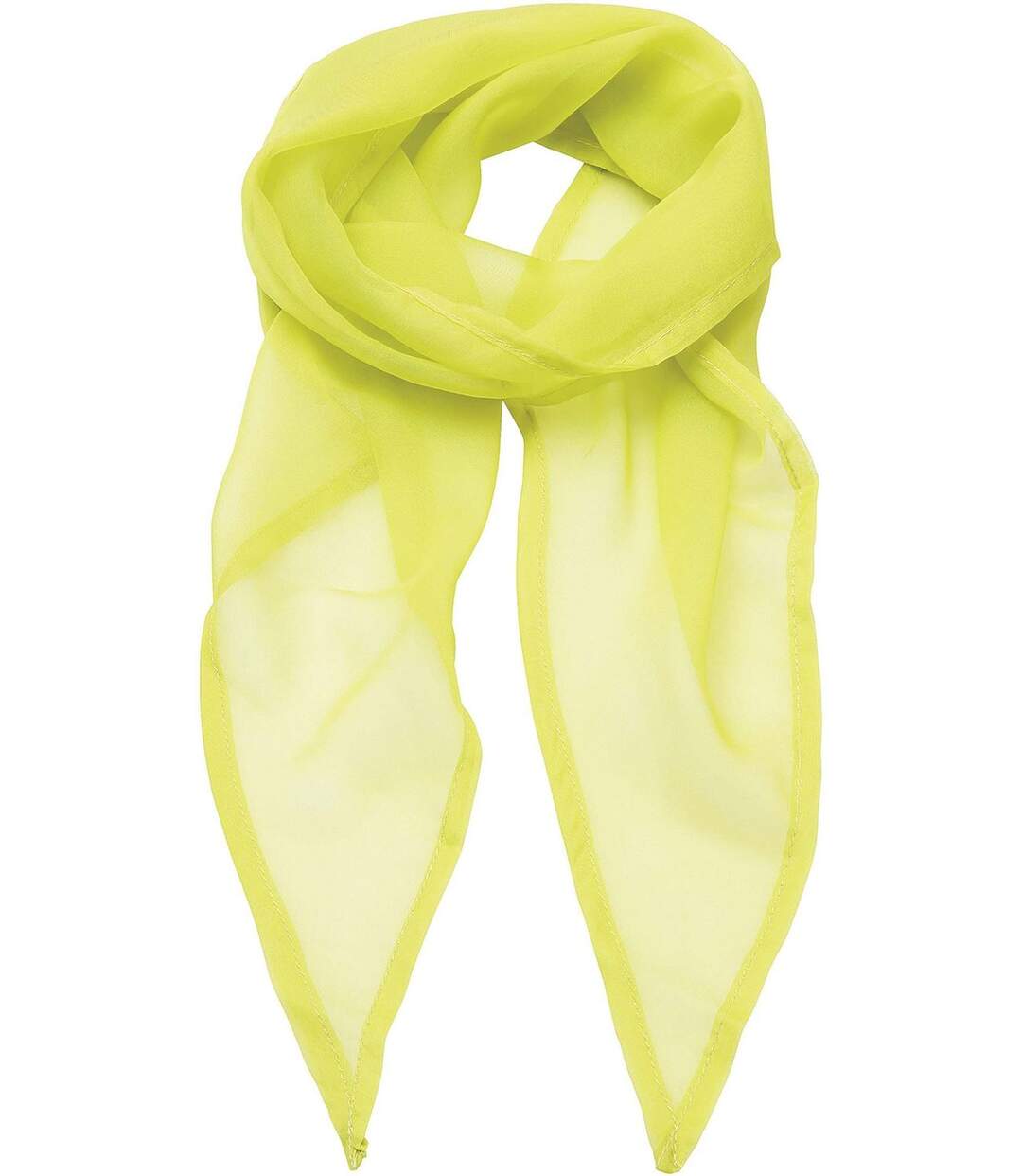 Foulard mousseline - PR740 - vert lime-2