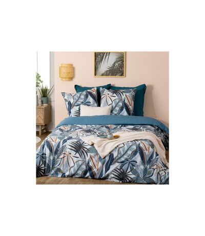 Parure de Lit 3 Pièces Nikau 240x220cm Bleu Clair