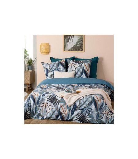 Parure de Lit 3 Pièces Nikau 240x220cm Bleu Clair