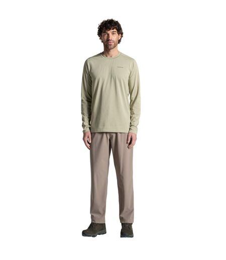 Pantalon Uni À Taille Haute Élastiquée Socco Homme Beige Craghoppers