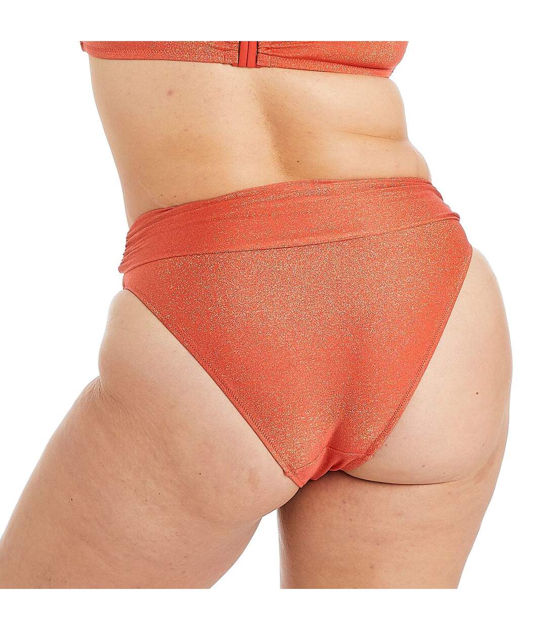 Culotte haute de bain orange Maui-3