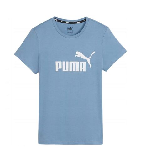 T-shirt Motif/style Logo Essential Femme Bleu Puma