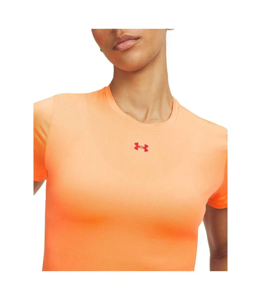 T-shirt Motif/style Logo Vanish Femme Orange Rouge Under Armour-3