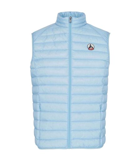 Mens Logo Puffer Sleeveless Gilet Blue Jott
