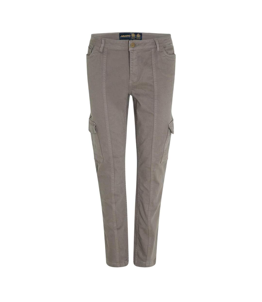 Womens/ladies Utility Pocket Straight Leg Trousers Grey Musto-1