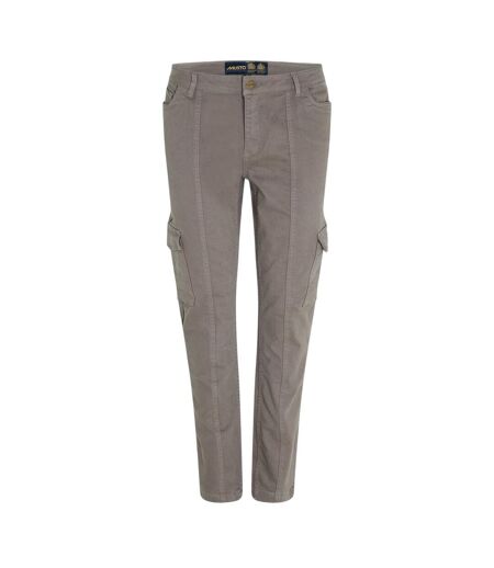 Womens/ladies Utility Pocket Straight Leg Trousers Grey Musto