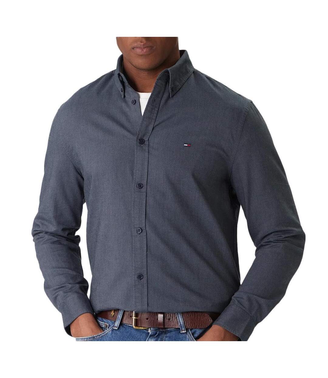 Chemise marine homme tommy hilfiger dm0dm22836-1