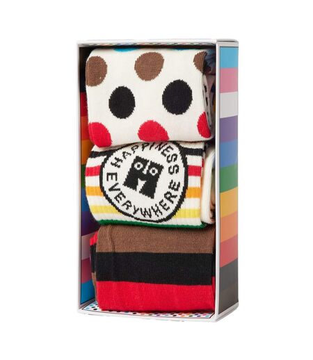 3 Pack Pride Coloured Gift Set Socks