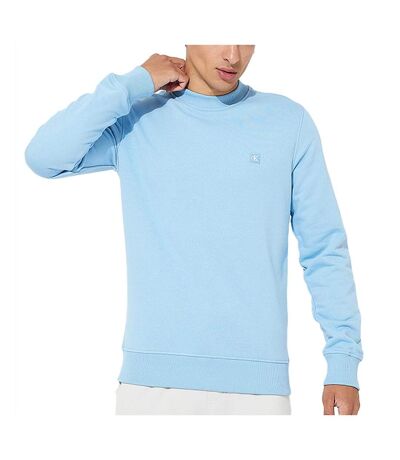 Sweat Bleu Homme Calvin Klein Embro Badge - L