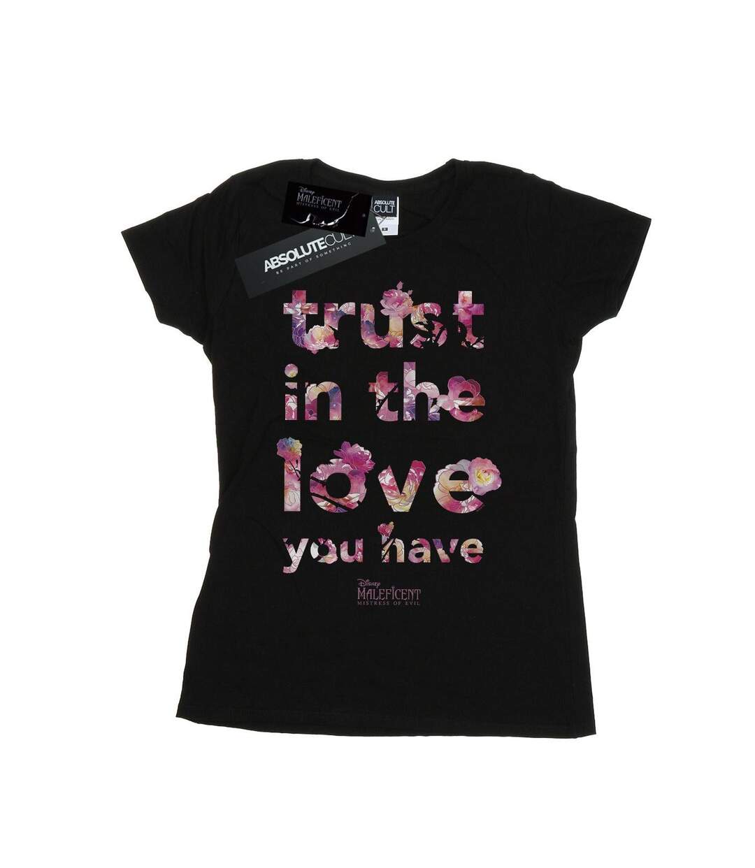 Disney Femmes/Dames Maleficent Mistress Of Evil Trust In The Love - T-shirt en coton (Noir) - UTBI30632-1