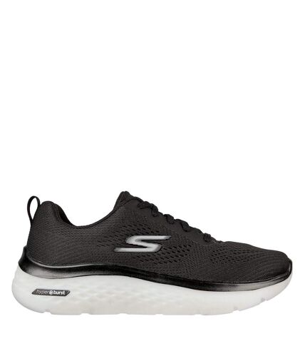 Womens/ladies go walk hyper burst shoes black/white Skechers