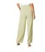 Womens/ladies drawstring waist wide leg trousers green Principles