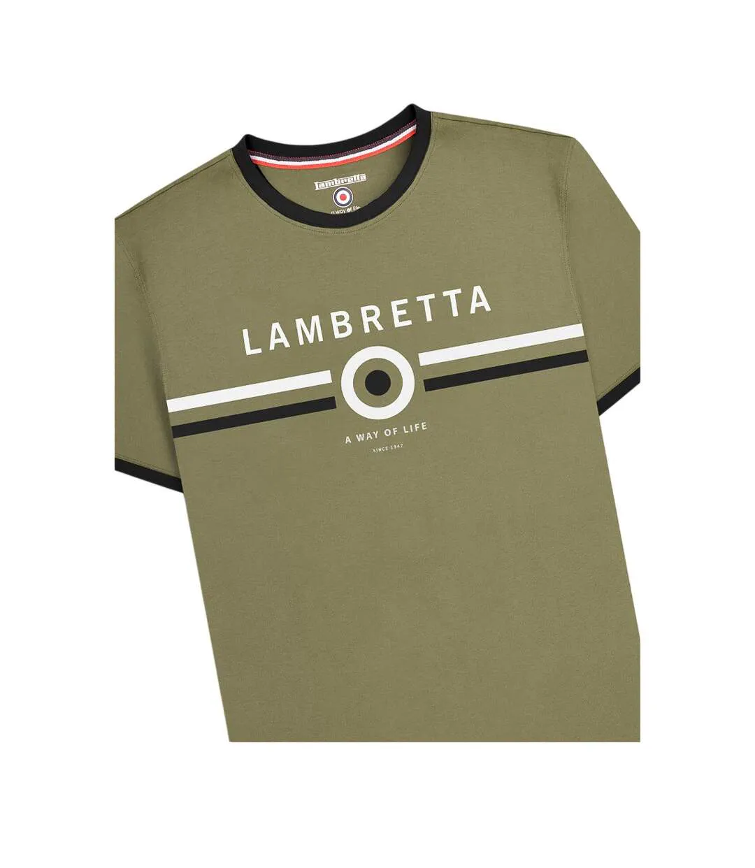 T-shirt Homme Kaki Lambretta-3
