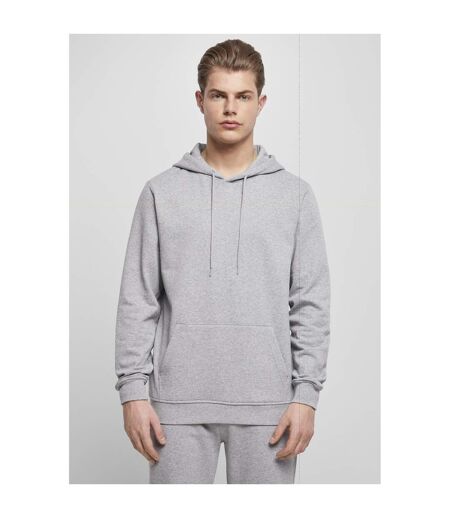 Build Your Brand Mens Basic Hoodie (Heather Grey) - UTRW8025
