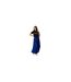 Jupe Longue Motif/style Uni Femme Bleu Biba-1