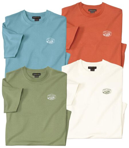 Lot de 4 Tee-Shirts Coton Unis 