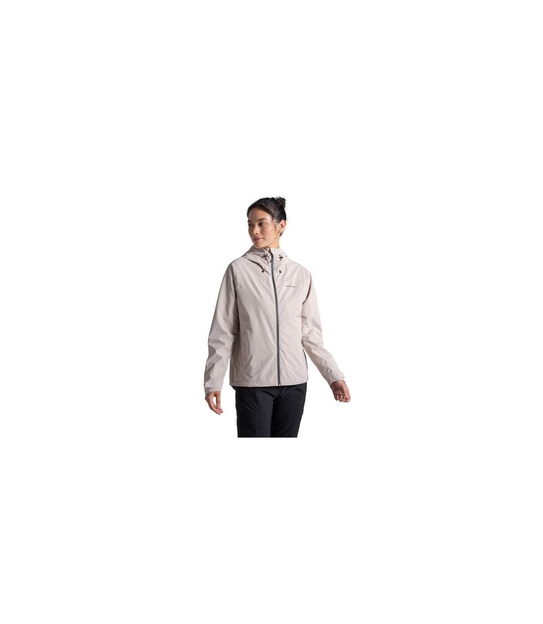 Womens/ladies Zohra Waterproof Jacket Soft Mushroom Craghoppers-1