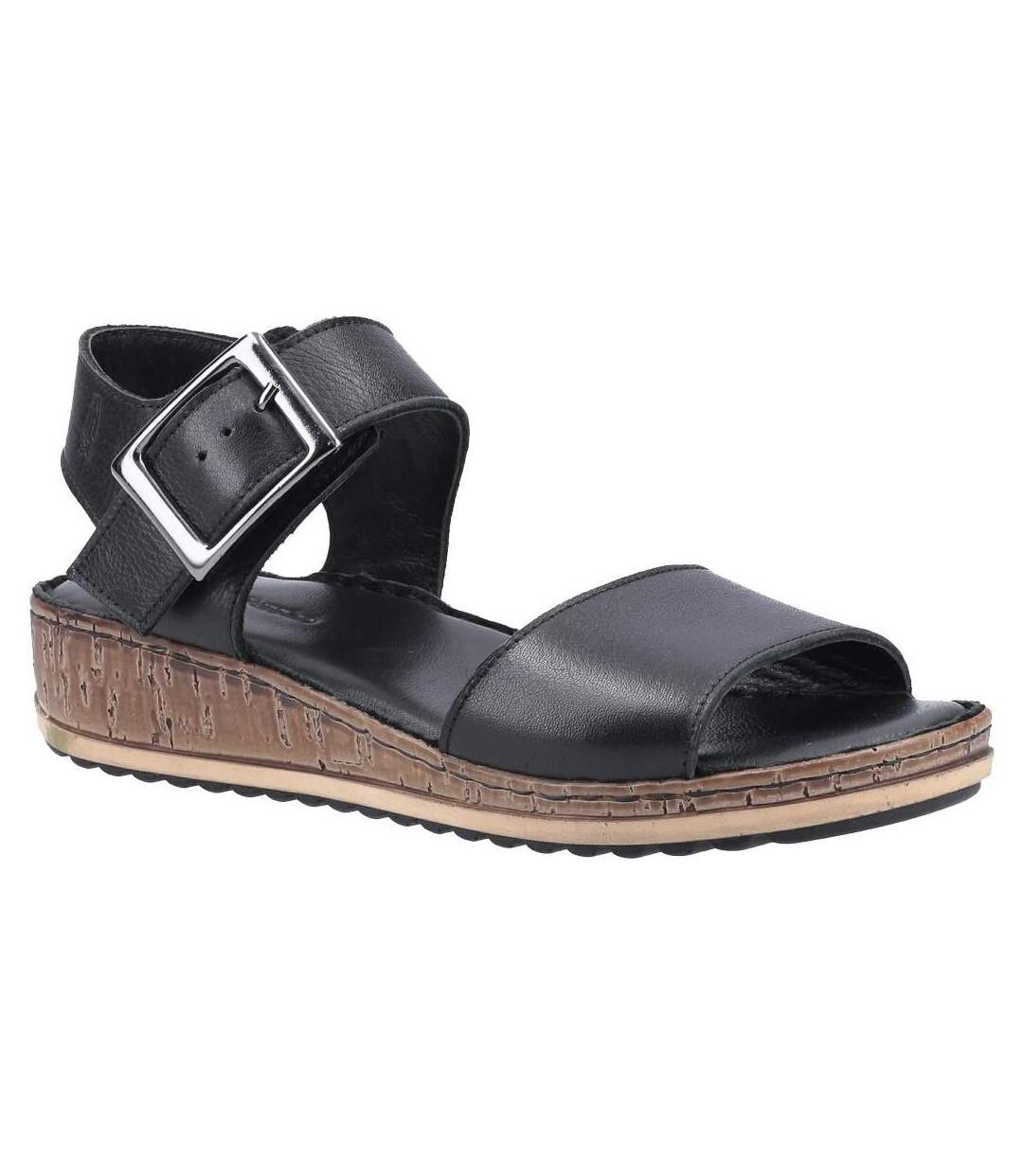 Hush Puppies Womens/Ladies Ellie Leather Sandals (Black) - UTFS7965-1