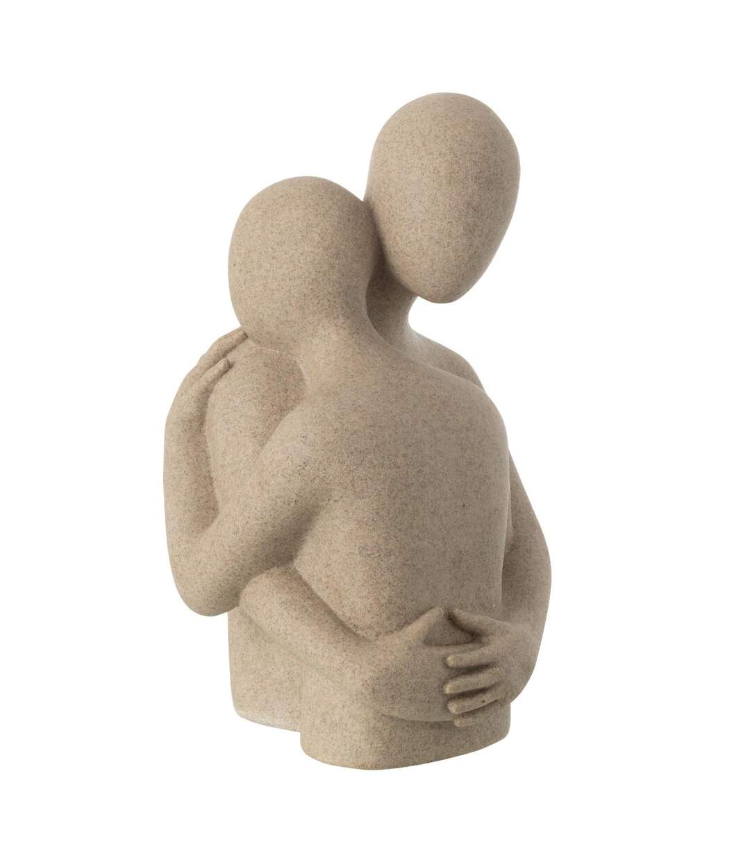 Buste Couple Câlin en Résine Shawn 38cm Beige-1