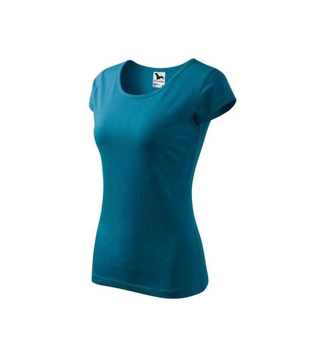 T-shirt Pure Femme Bleu Pétrole Malfini-3