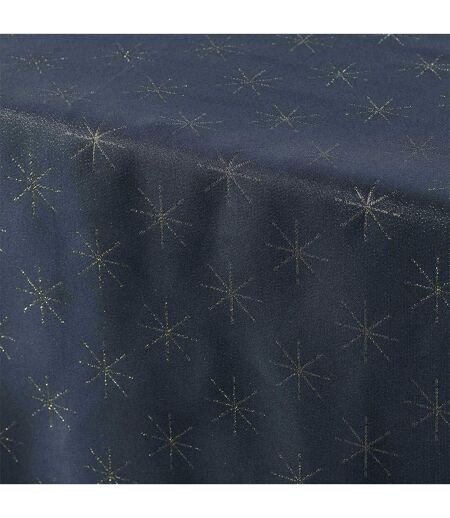 Nappe Imprimée Jacquard Étoiles 140x240cm Bleu