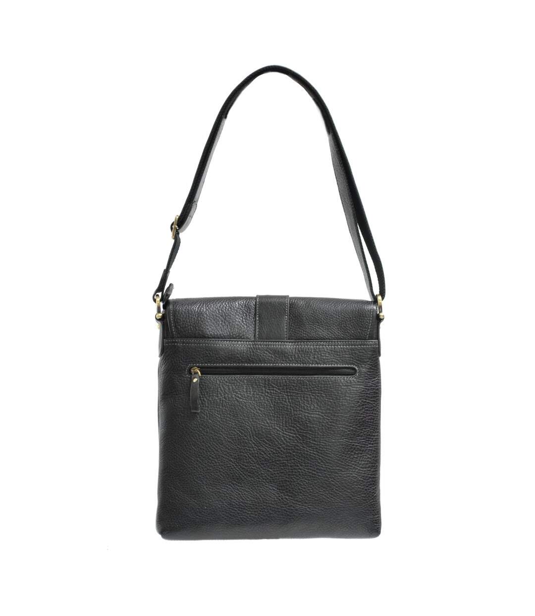 Katana - Sac style gibecière femme en cuir - noir - 5211