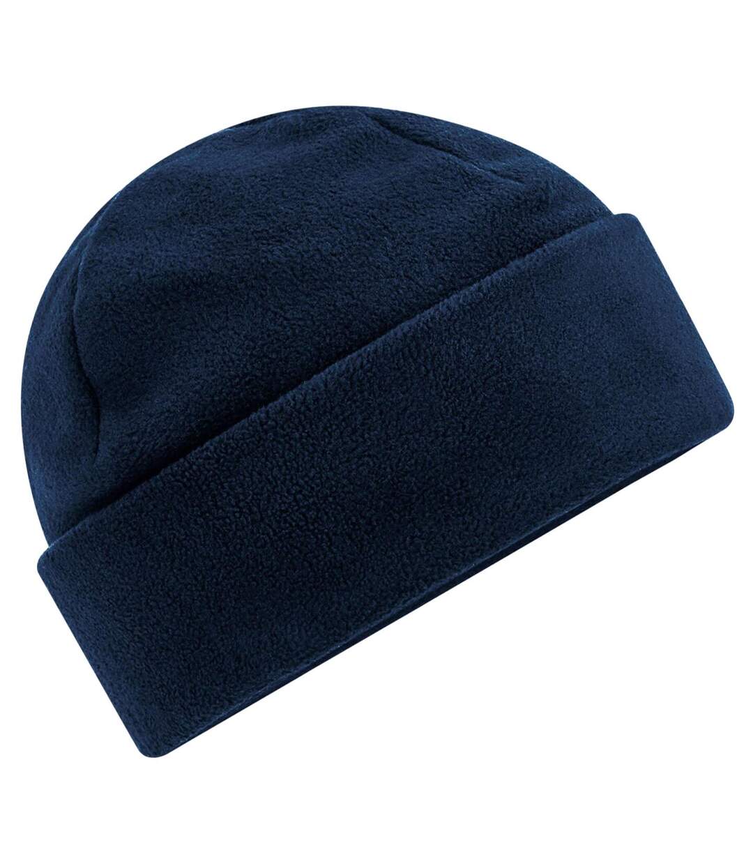 Bonnet En Polaire Recyclée Bleu Marine Beechfield-2