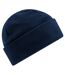 Bonnet En Polaire Recyclée Bleu Marine Beechfield-2
