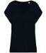 T-shirt loose à col V écoresponsable - Femme - PAT312 - noir-2