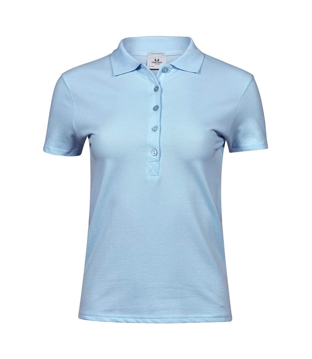 Polo manches courtes - Femme - 145 - bleu clair-1
